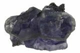 Purple Cuboctahedral Fluorite Crystal Cluster - China #161800-1